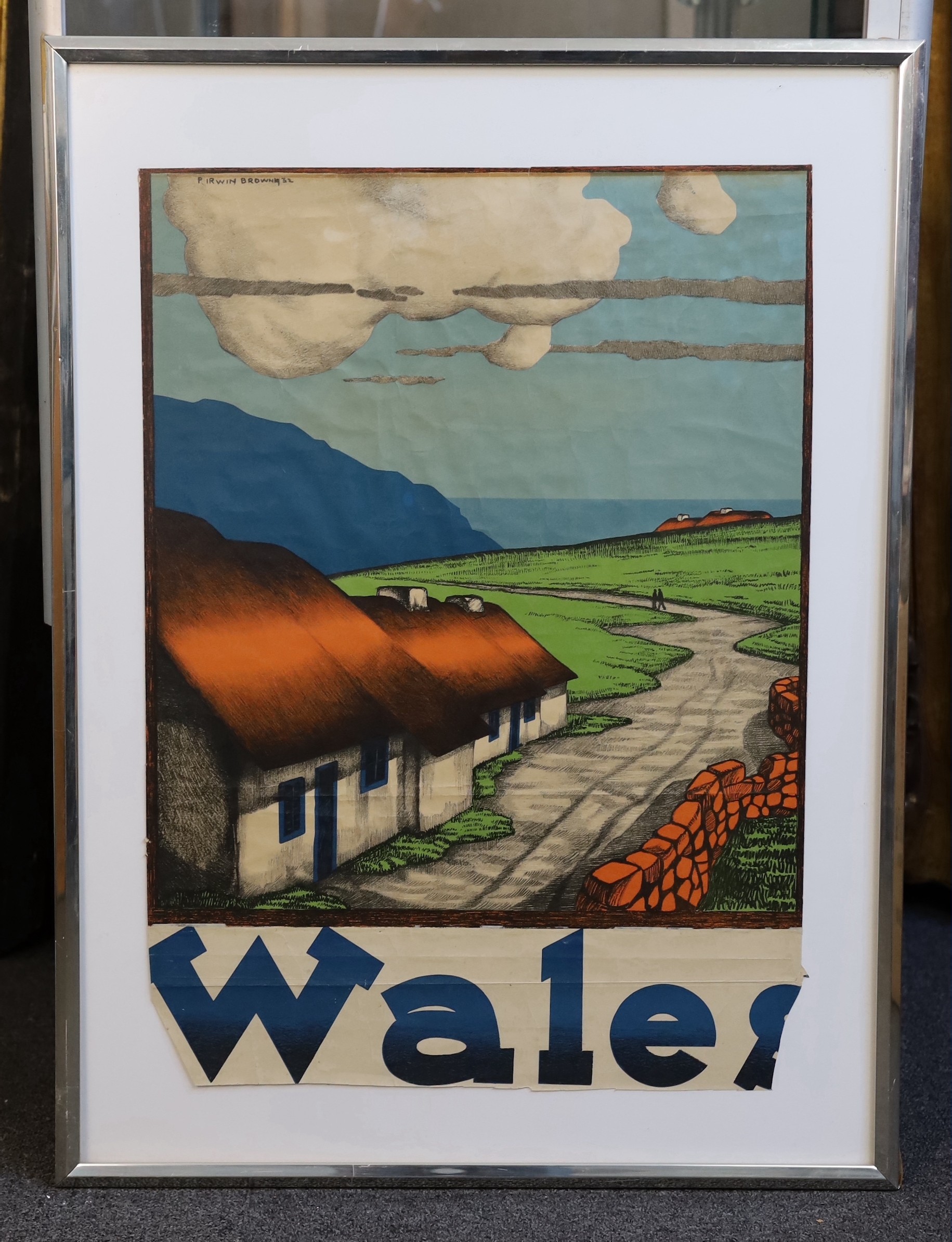 Pieter Irwin Brown (Dutch/Irish, 1903-1988), 'Wales', lithograph, 63 x 45cm